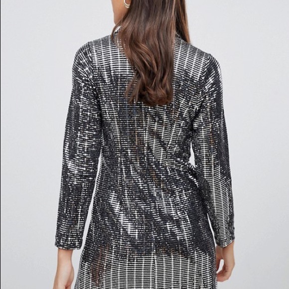 Zara silver metallic dress - Picture 3 of 6